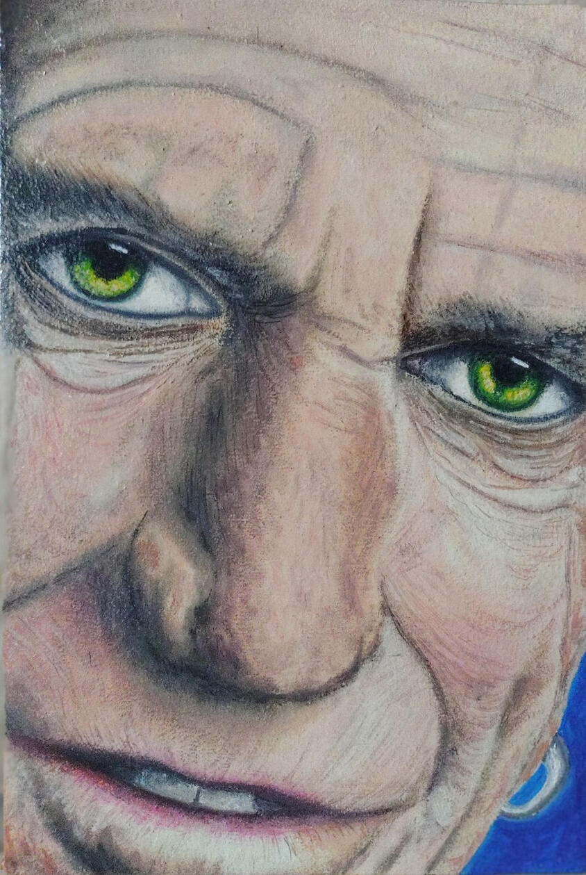 &quot;Keith&quot;. Oleo sobre tela. 20 x 30 cm.