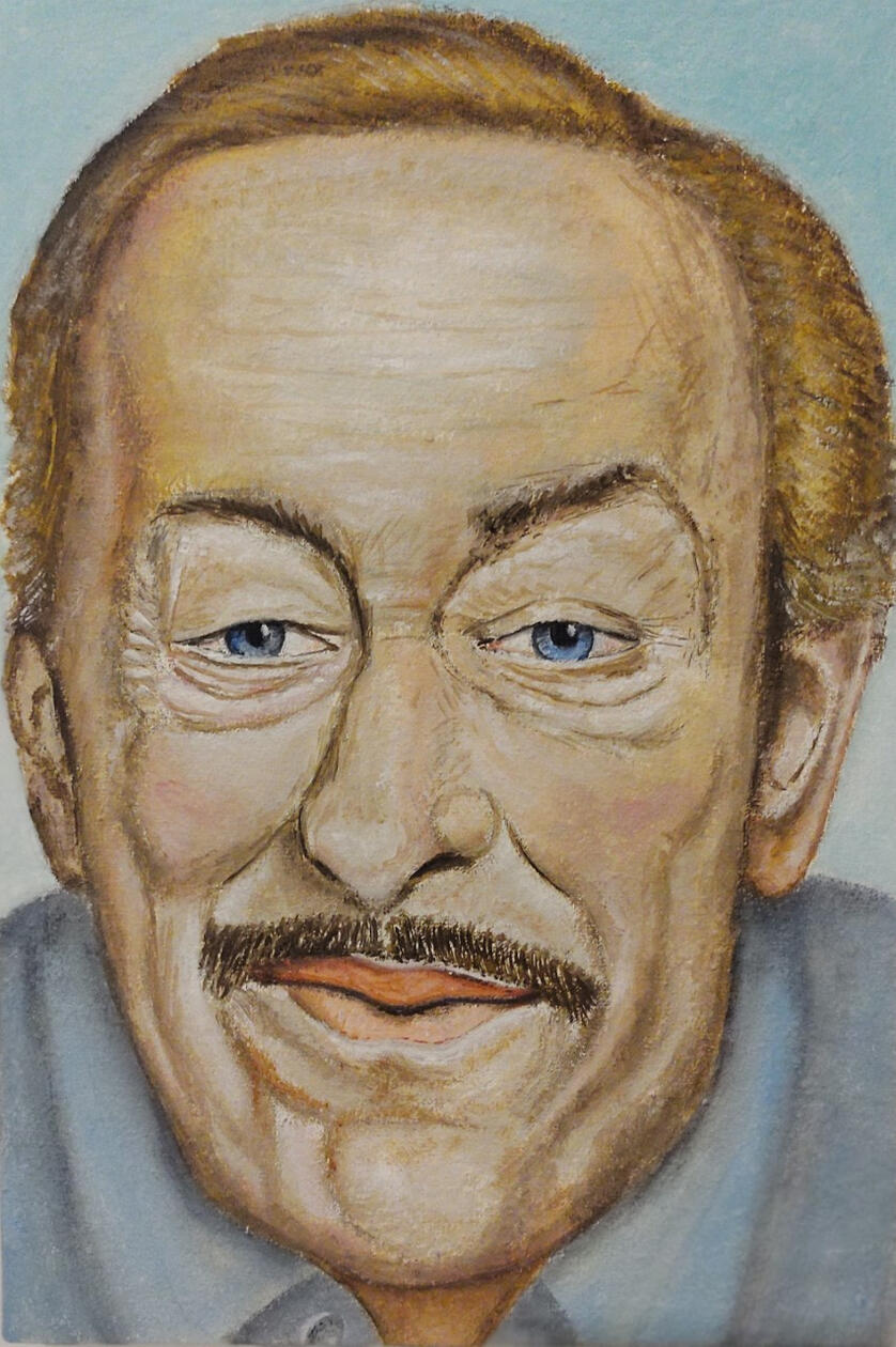 &quot;El polaco&quot;. Roberto Goyeneche. Oleo sobre tela. 20 x 30 cm.